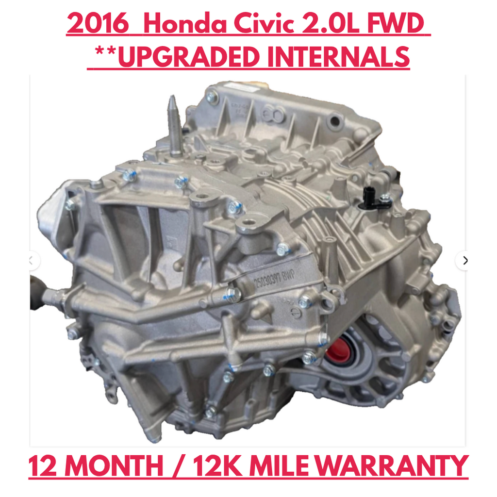 2016 Honda Civic 2.0L CVT Transmission MDMA FWD Remanufactured OEM 200315DM0000