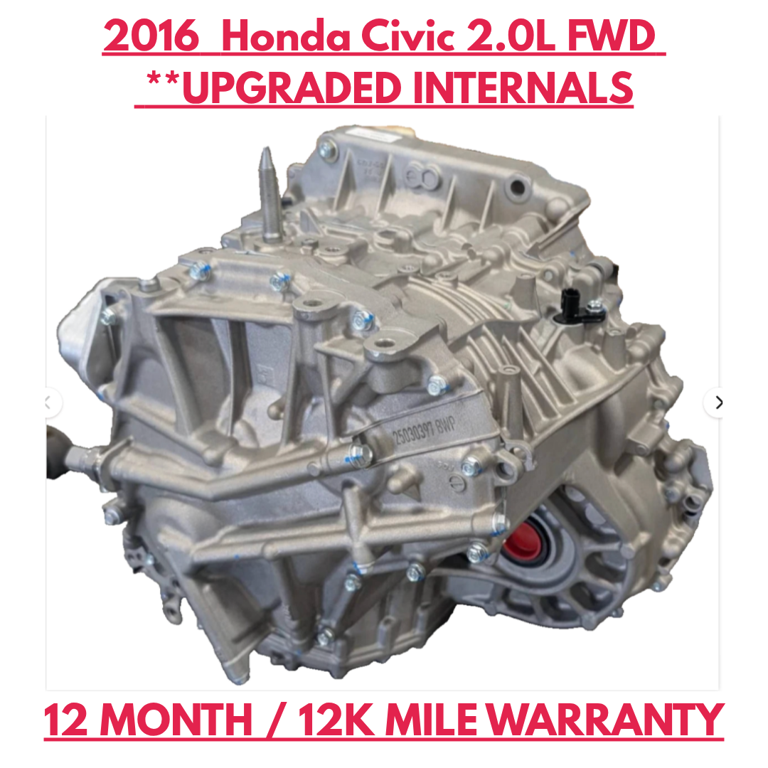2016 Honda Civic 2.0L CVT Transmission MDMA FWD Remanufactured OEM 200315DM0000